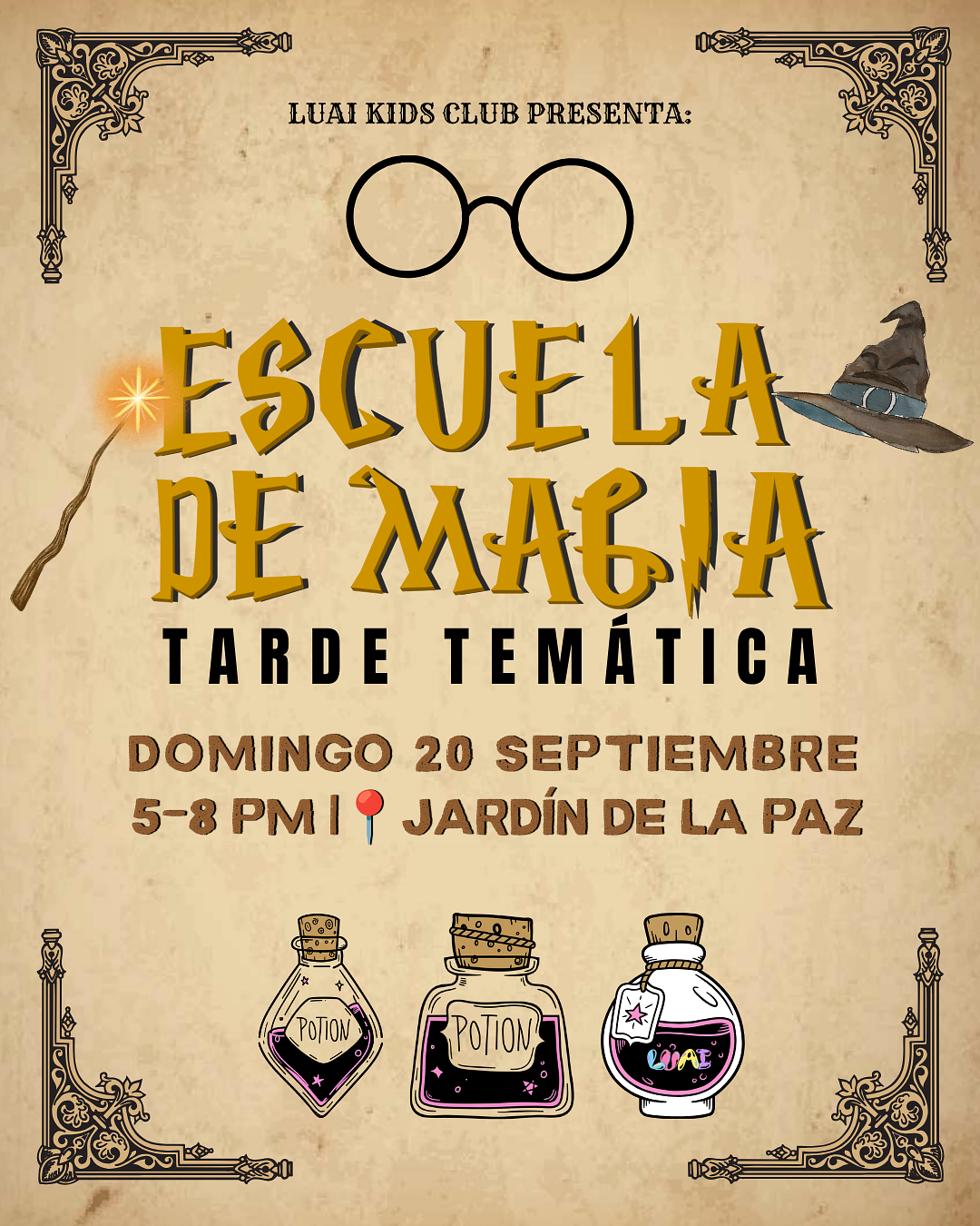 TARDE TEMÁTICA: ESCUELA DE MAGIA